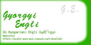 gyorgyi engli business card